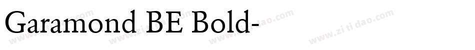 Garamond BE Bold字体转换